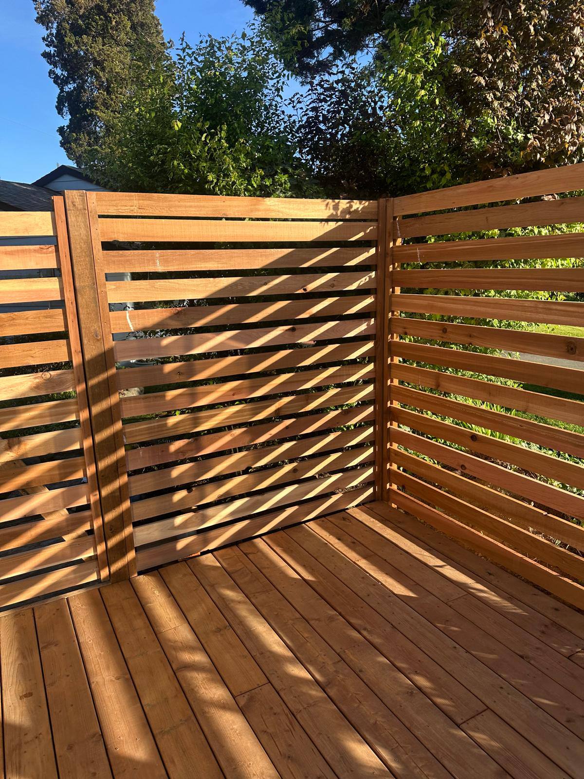 After - Custom Cedar Deck in North Vancouver