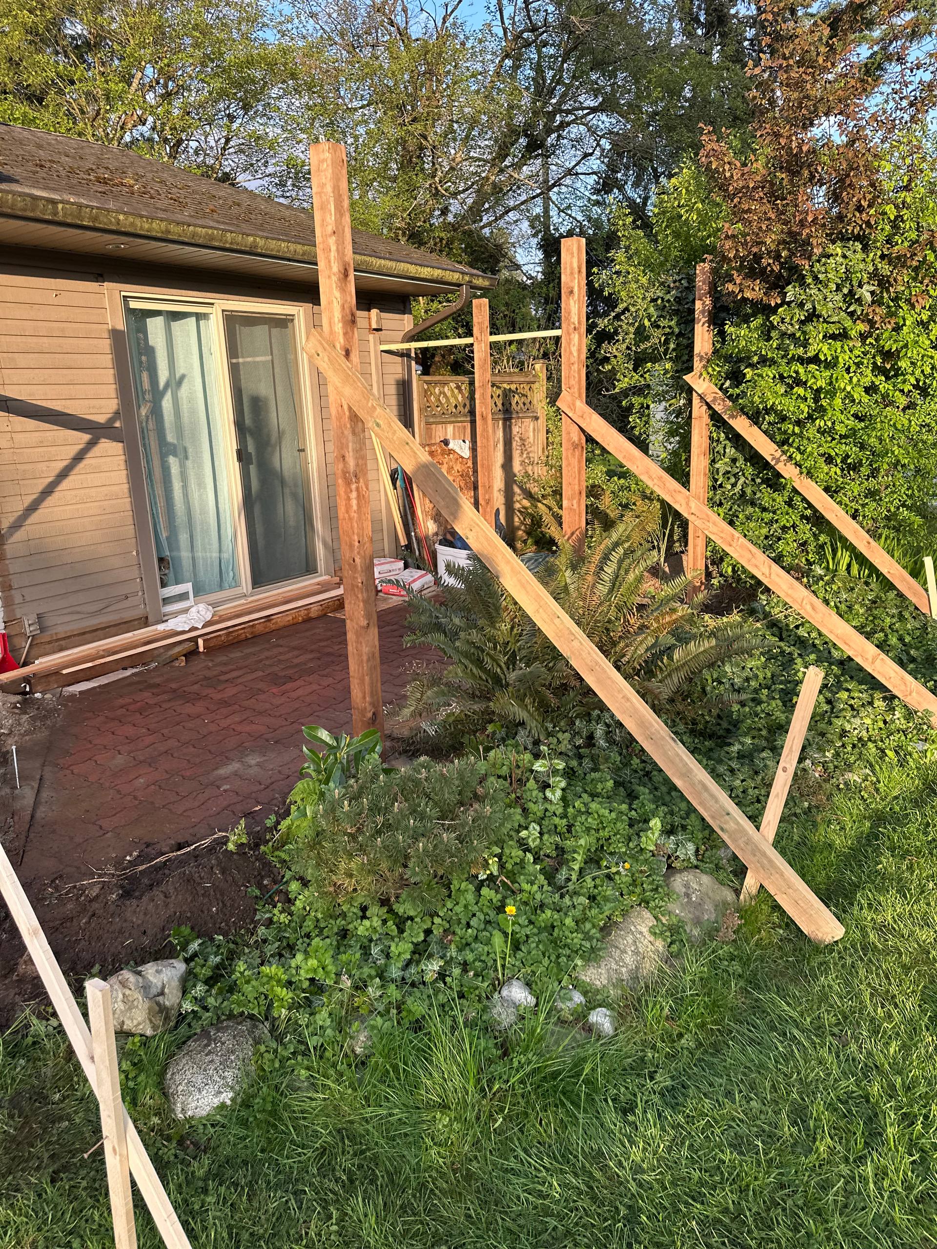 Before - Custom Cedar Deck in North Vancouver